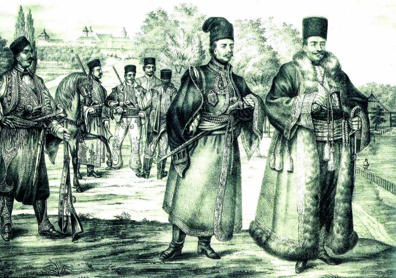 Tudor Vladimirescu si pandurii sai la Bucuresti (1821).jpg